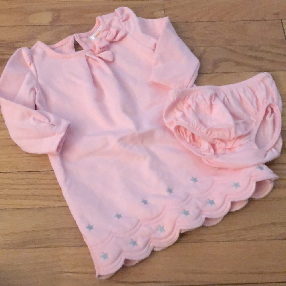 Gymboree Pink Star Dress, 6-12 months